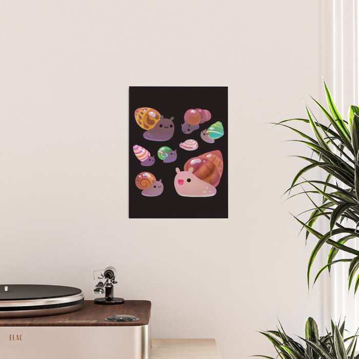 Land snail - dark Poster Gallery Image 2
