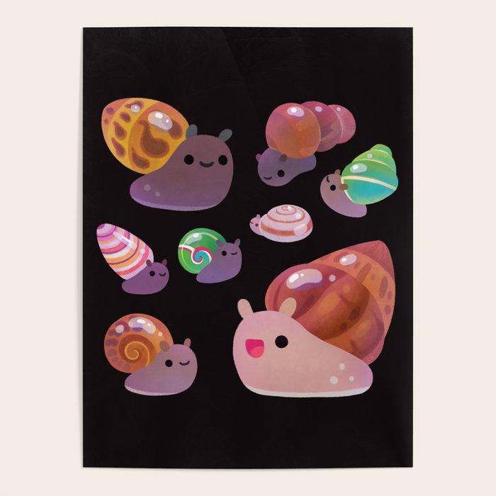 Land snail - dark Poster Gallery Image 4