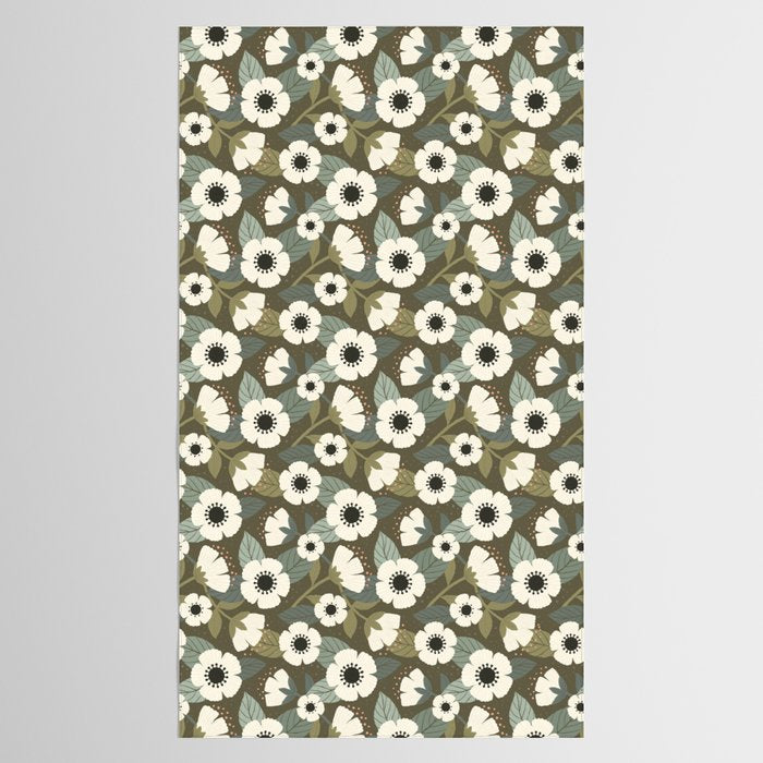Flower Blossoms and Leaves Tablecloth Gallery Image 2