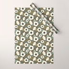 Flower Blossoms and Leaves Wrapping Paper Gallery Image 1