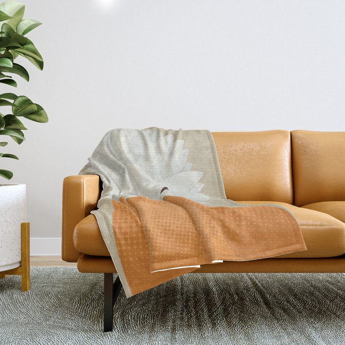 Whimsy Echidna, Animal Portrait Throw Blanket Gallery Image 1