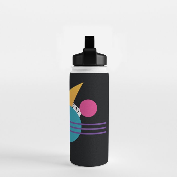 Memphis Pattern 35 / 80s - 90s Retro Water Bottle Gallery Image 2