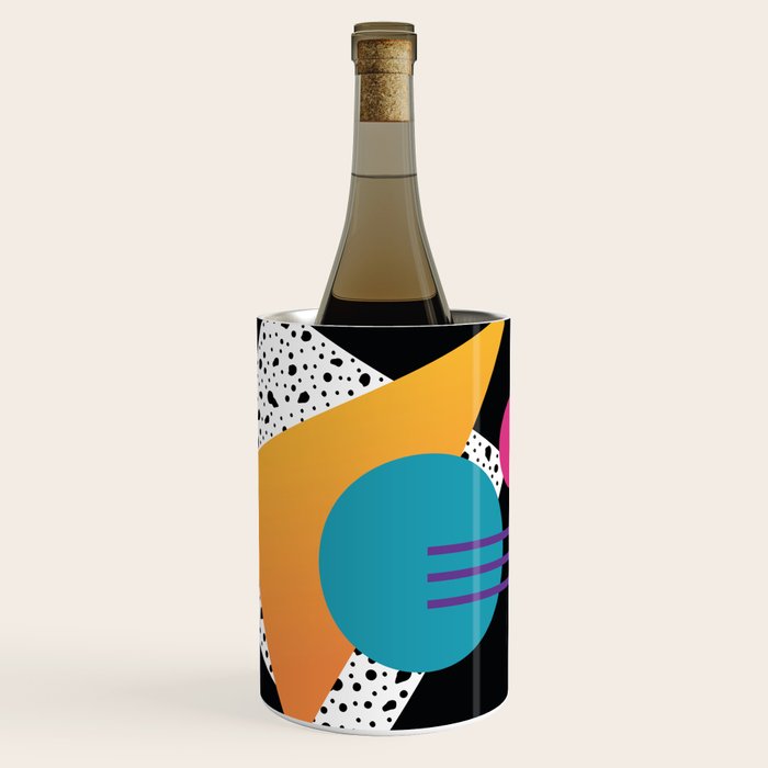 Memphis Pattern 35 / 80s - 90s Retro Wine Chiller Gallery Image 1