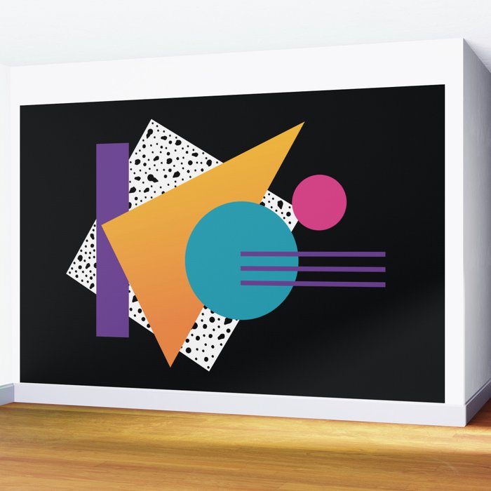 Memphis Pattern 35 / 80s - 90s Retro Wall Mural Gallery Image 2