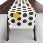 Brushed Strokes | Abstract Mid-Century Dots Pattern Table Runner Gallery Image 1