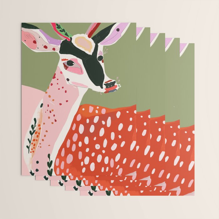 Enchanted Deer Wrapping Paper Gallery Image 3