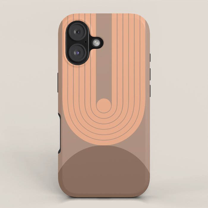 Abstraction_Balance_Round_Bohemian_Shape_Minimalism_001 iPhone Case Gallery Image 1