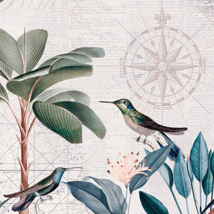 Tropical Birds Paradise Vintage Botanical Illustration Coffee Mug Gallery Image 2