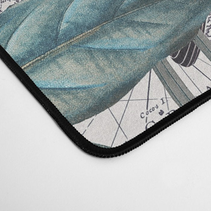 Tropical Birds Paradise Vintage Botanical Illustration Desk Mat Gallery Image 4