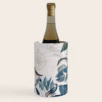 Tropical Birds Paradise Vintage Botanical Illustration Wine Chiller Gallery Image 3