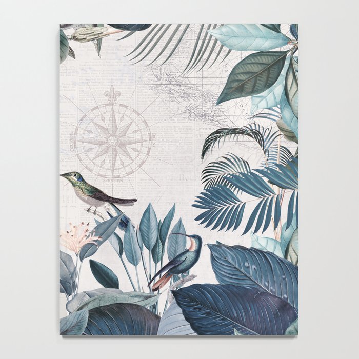 Tropical Birds Paradise Vintage Botanical Illustration Notebook Gallery Image 4