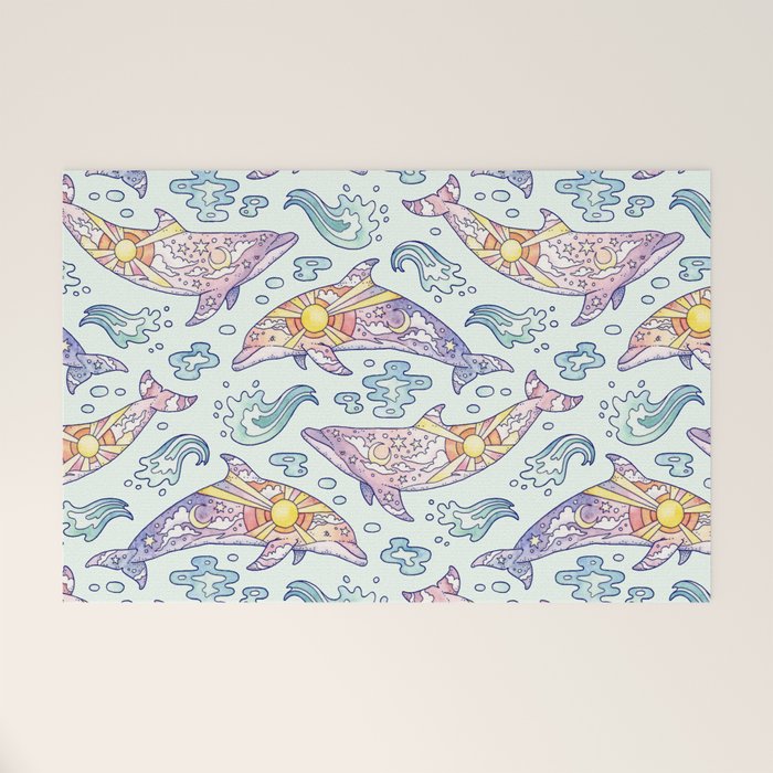 Daybreak Dolphins Welcome Mat Gallery Image 1