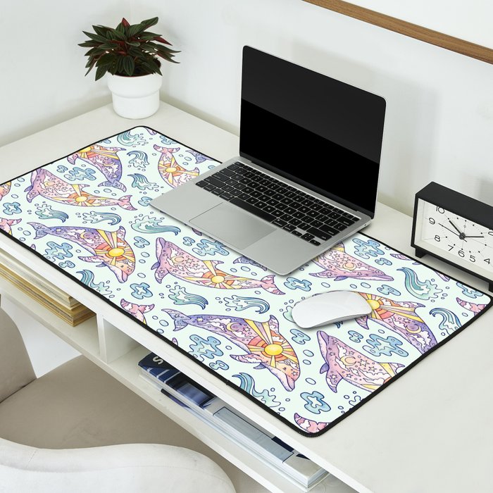 Daybreak Dolphins Desk Mat Gallery Image 2