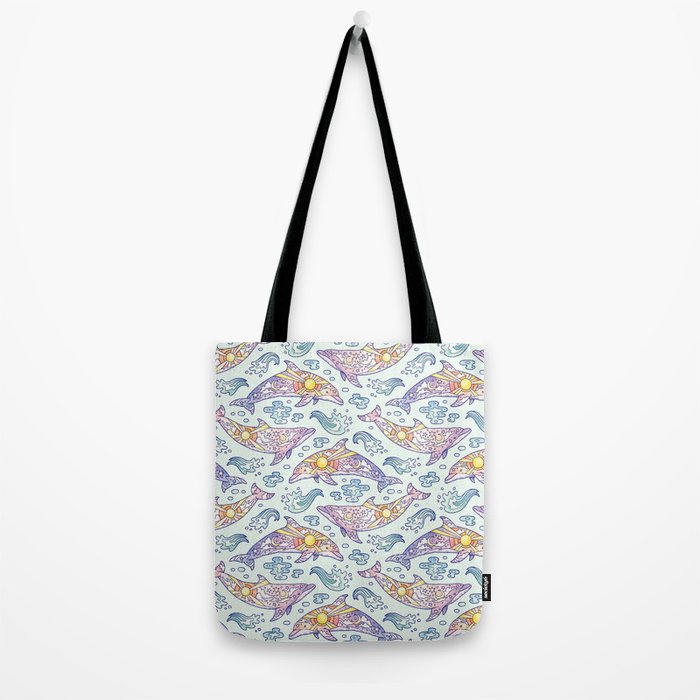 Daybreak Dolphins Tote Bag Gallery Image 2