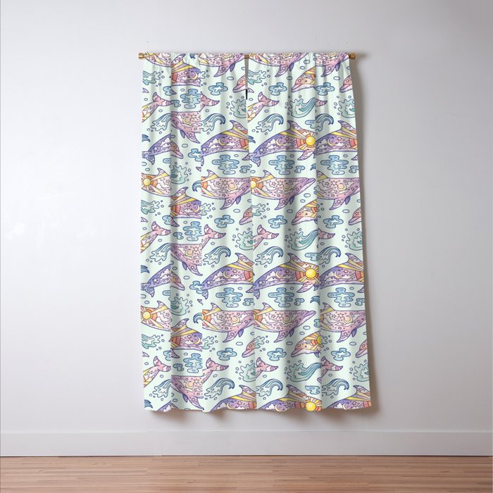 Daybreak Dolphins Window Curtain Gallery Image 3