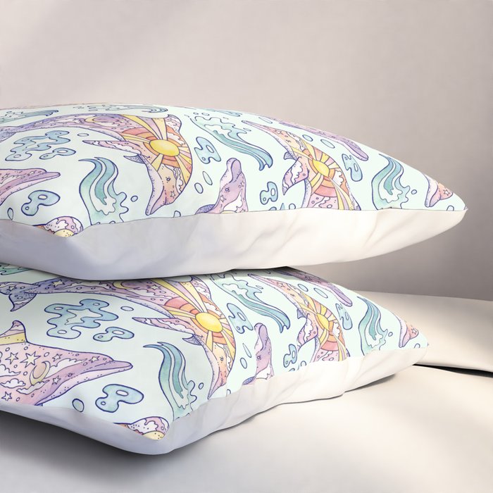 Daybreak Dolphins Pillow Sham Gallery Image 3