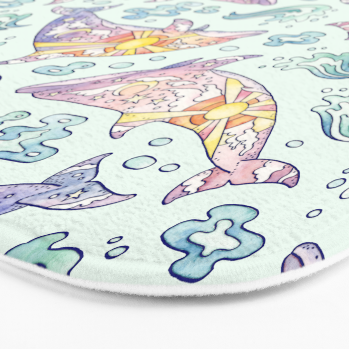 Daybreak Dolphins Bath Mat Gallery Image 3