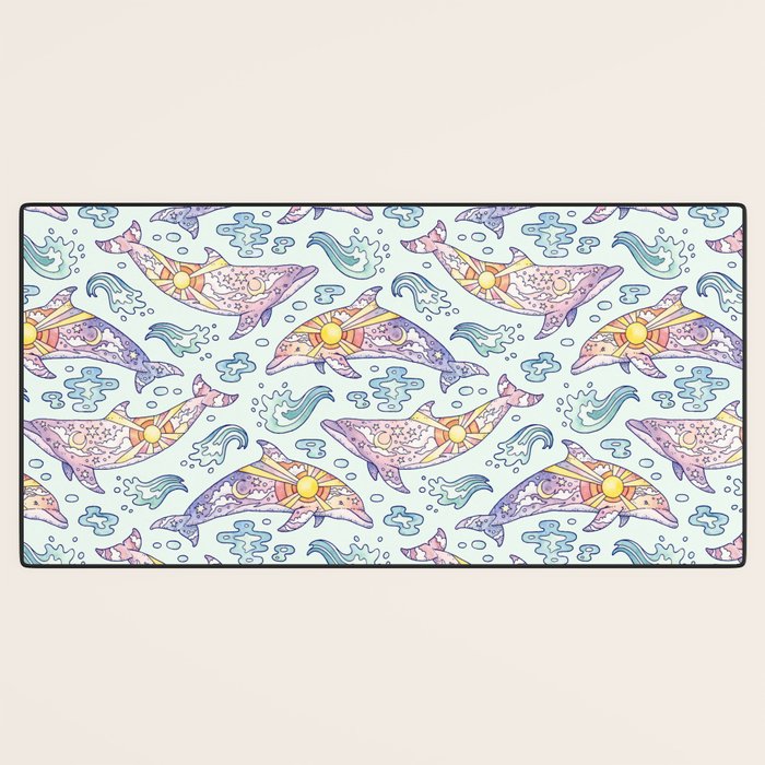 Daybreak Dolphins Desk Mat Gallery Image 3