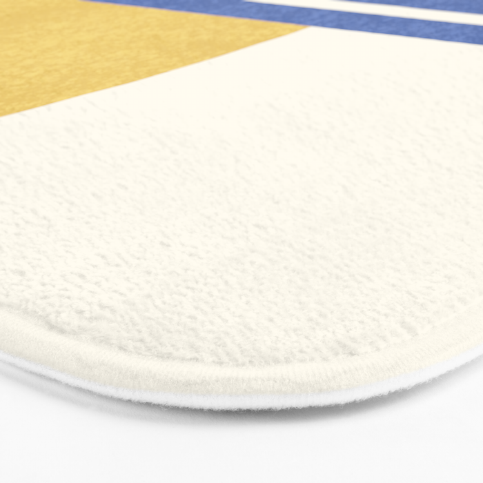 Beach Horizon Lines gold blue Bath Mat Gallery Image 3