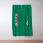 The Stare: Pink Cheetah Edition Window Curtain Gallery Image 3