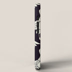 Japanese Crane Ornate Art Deco Black & White Pattern iPhone Case Gallery Image 2