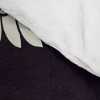 Japanese Crane Ornate Art Deco Black & White Pattern Comforter Gallery Image 4