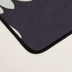 Japanese Crane Ornate Art Deco Black & White Pattern Desk Mat Gallery Image 4