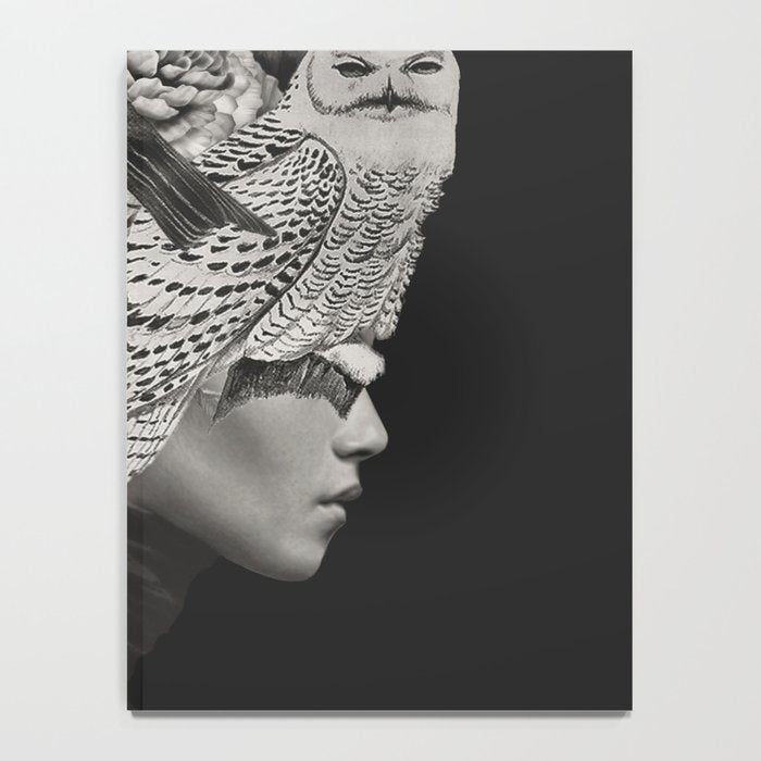Lady with Birds(portrait) Notebook Gallery Image 4