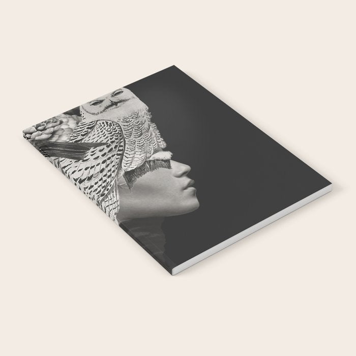 Lady with Birds(portrait) Notebook Gallery Image 2