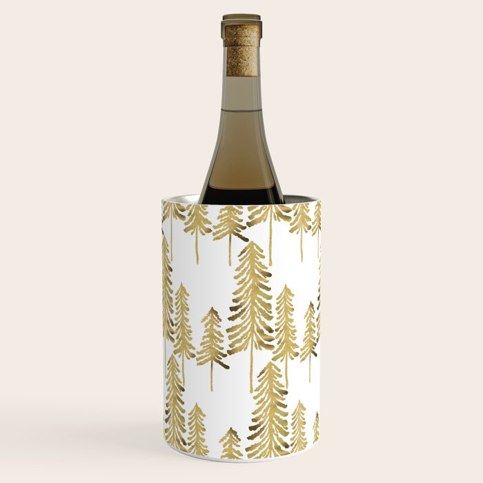 Pine Trees - Gold Palette Wine Chiller Gallery Image 2