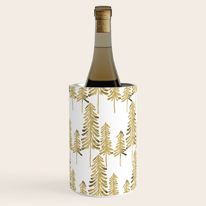 Pine Trees - Gold Palette Wine Chiller Gallery Image 3