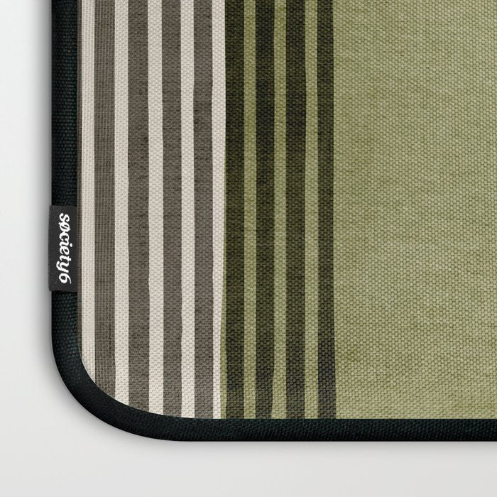 Black Green Brown Gray Bold Modern Artwork Laptop Sleeve Gallery Image 3