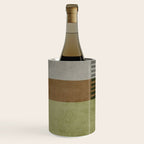 Black Green Brown Gray Bold Modern Artwork Wine Chiller Gallery Image 1