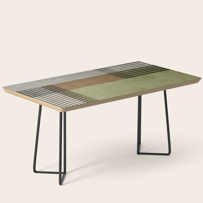 Black Green Brown Gray Bold Modern Artwork Coffee Table Gallery Image 1