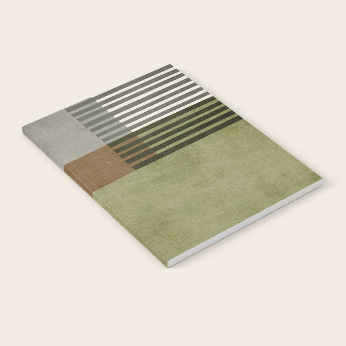 Black Green Brown Gray Bold Modern Artwork Notebook Gallery Image 2