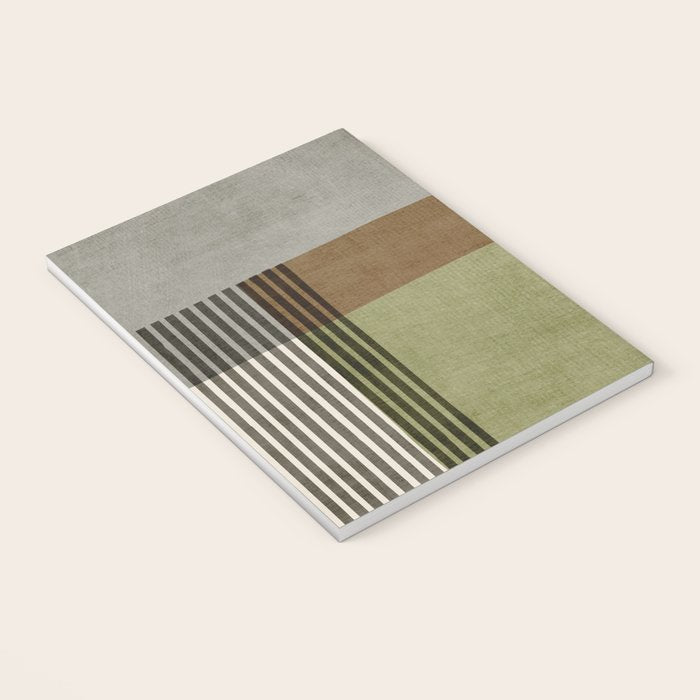 Black Green Brown Gray Bold Modern Artwork Notebook Gallery Image 3