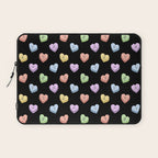 Colorful love heart candy pattern Laptop Sleeve Gallery Image 1
