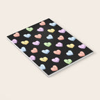 Colorful love heart candy pattern Notebook Gallery Image 3