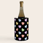 Colorful love heart candy pattern Wine Chiller Gallery Image 1