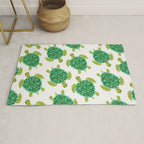 Sea Turtle - Green Palette Rug Gallery Image 1