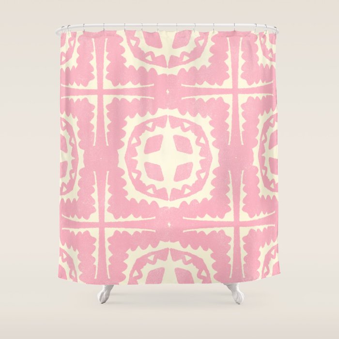 sayulita, pink Shower Curtain Gallery Image 1