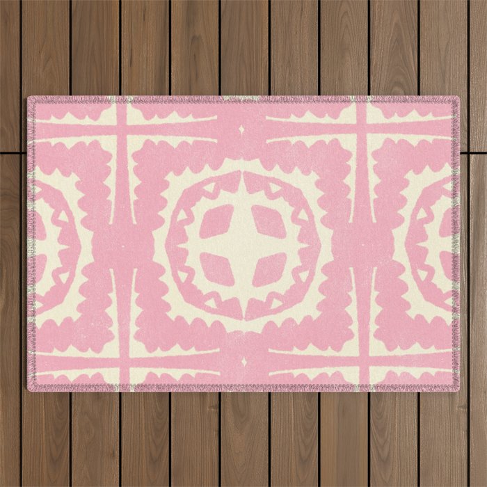 sayulita, pink Outdoor Rug Gallery Image 1