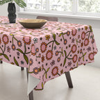 Cherry Flower Print Tablecloth Gallery Image 3