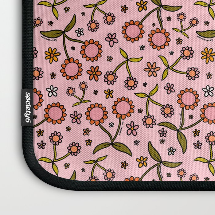 Cherry Flower Print Laptop Sleeve Gallery Image 3