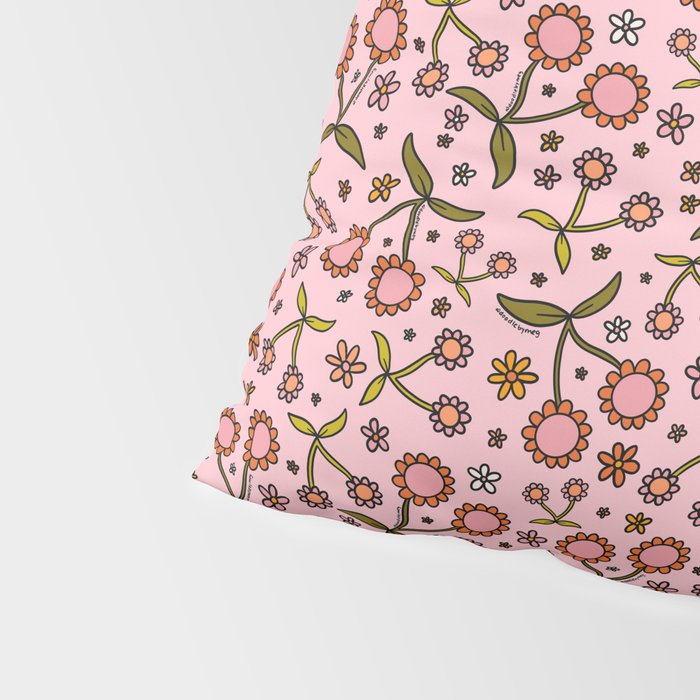 Cherry Flower Print Pillow Sham Gallery Image 4