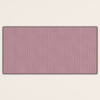 Romantic Botanica Coordinator - Thin Stripes in Rosewood Pink Desk Mat Gallery Image 3