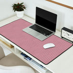 Romantic Botanica Coordinator - Thin Stripes in Rosewood Pink Desk Mat Gallery Image 2
