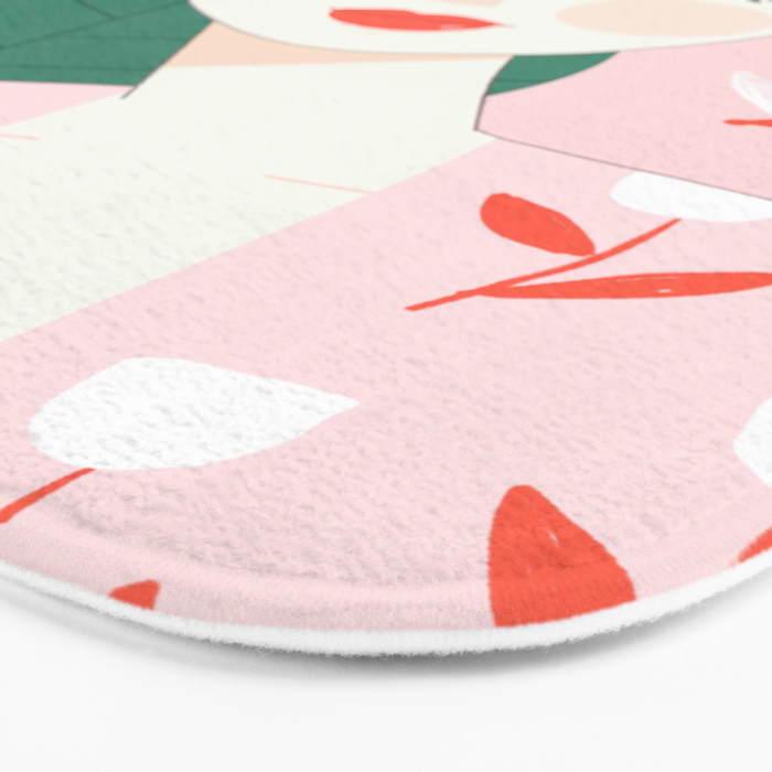 Pink Dragonfly Bath Mat Gallery Image 3