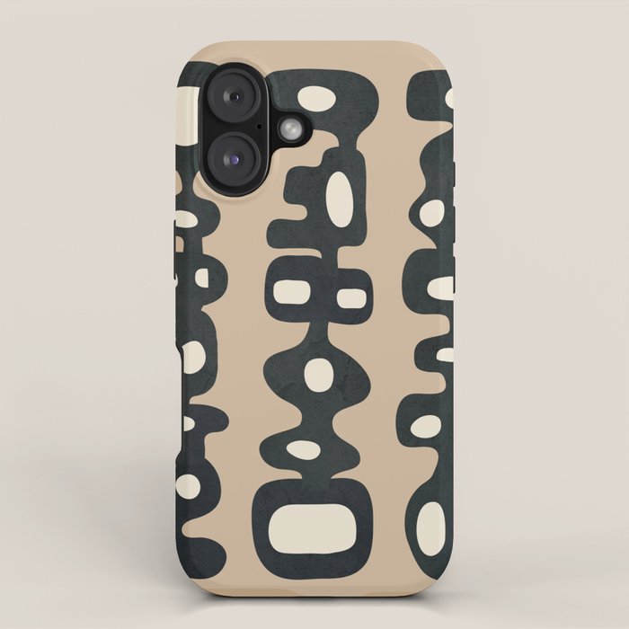 Mid-Century Abstract Balance 01 iPhone Case Gallery Image 1