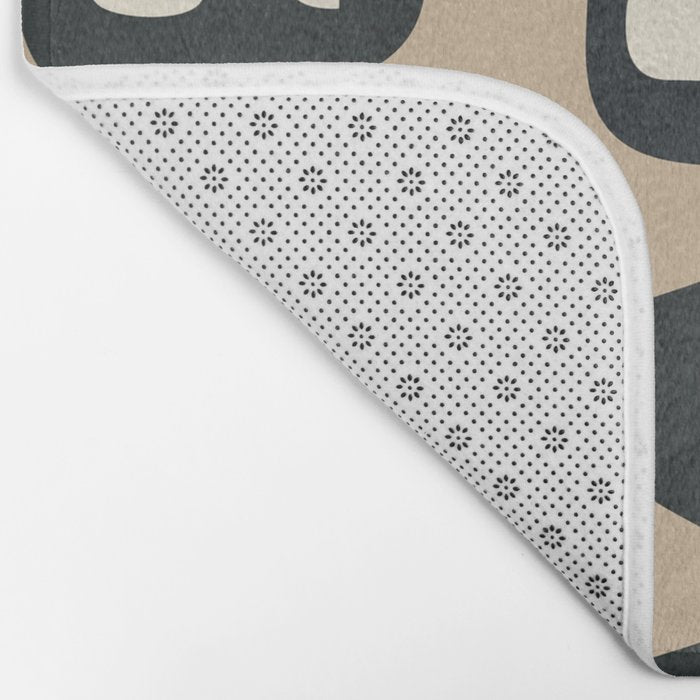 Mid-Century Abstract Balance 01 Bath Mat Gallery Image 2